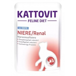 KATTOVIT FELINE DIET RENAL KACZKA  SASZETKA 85g